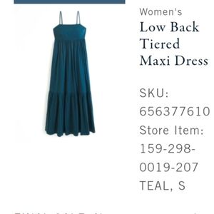 Abercrombie Teal dress small